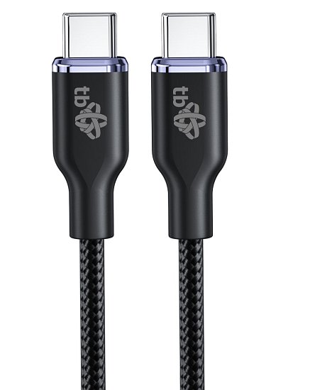 TB USB C - USB C 60W Glamour kabel 1,5m černý