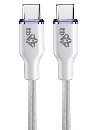 TB USB C - USB C 60W Glamour kabel 1,5m bílý