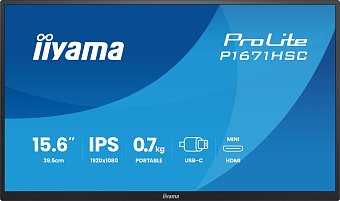 iiyama ProLite/P1671HSC-B1/15,6