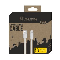 Tactical Smooth Thread Cable USB-A/Lightning 0.3m White Tactical Smooth Thread Cable USB-A/Lightning 0.3m White