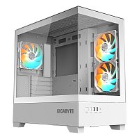 GIGABYTE C201 PANORAMIC ICE/Midi Tower/Transpar./Bílá