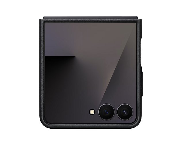 Samsung Ochranný kryt z veganské kůže Flip7 Black