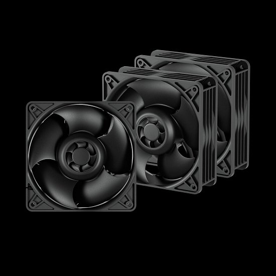 ARCTIC S12038-8K -120mm Case Fan (3 Pack) - dual ball bearing - max 8000 RPM - PWM regulated