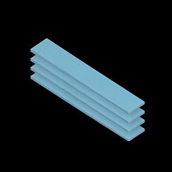 ARCTIC Thermal pad TP-3 (120x20mm, t:1.5mm, pack of 4pcs) (Premium Performance Thermal Pad)