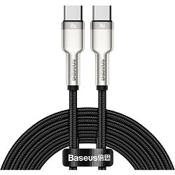 Baseus Datový kabel Cafule USB-C/USB-C 2m 100W černý Baseus Datový kabel Cafule USB-C/USB-C 2m 100W černý