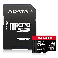Adata High Endurance/Micro SD/64GB/UHS-I U3 / Class 10/+ Adaptér