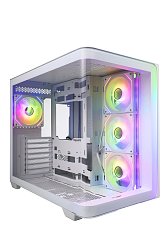 FSP M580-WP/Midi Tower/Transpar./Bílá