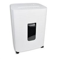 Skartovačka DESQ, 2 x 12 mm, 20l, křížový řez, bílá