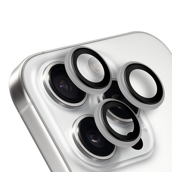 OBAL:ME Ochrana Čoček pro Apple iPhone 15 Pro/15 Pro Max White Titanium