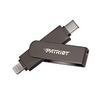 Patriot iLuxe Stick C MFi/256GB/USB 3.2/Lightning + USB-C/Černá
