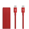 Beats USB-C / USB-C Woven Cable (1.5m)- Rapid Red