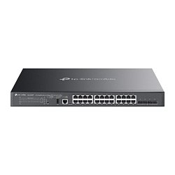 Omada 24-Port Gigabit Stackable Lite L3 Managed PoE++ Switch with 4 10G Slots Omada 24-Port Gigabit Stackable Lite L3 Managed PoE++ Switch with 4 10G Slots