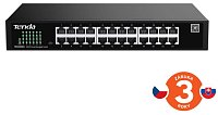 Tenda TEG2224D Websmart L2 cloud managed switch, 24x 10/100/1000 Mbps, Kov, Fanless-bez ventilátorů