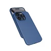 Epico Mag+ kožený kryt iPhone 15 Pro - modrá