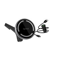Epico Magnetic Wireless Car Charger - šedá