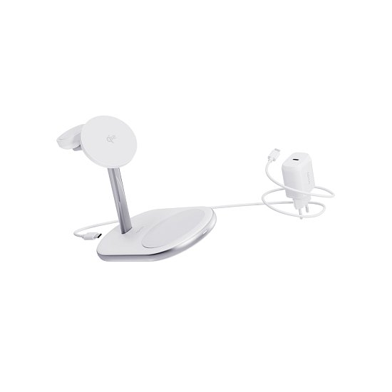 Epico Qi2 3in1 Mag+ nabíjecí stojánek EX60 - bílá