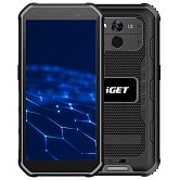 iGET T1 6 + 128 Black - odolný mobilní telefon