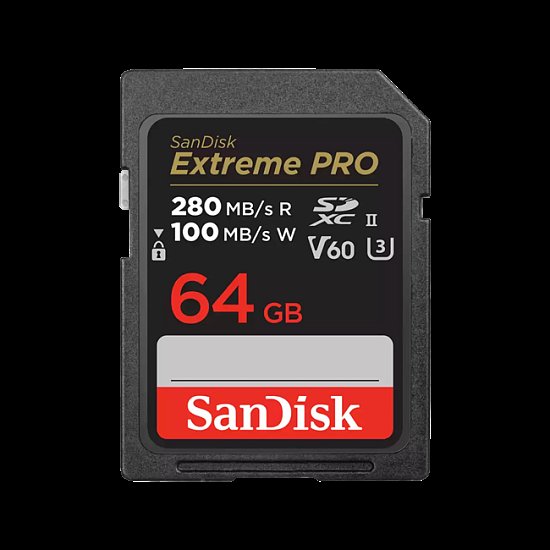 SanDisk Extreme PRO 64GB 280MB/s V60 UHS-II