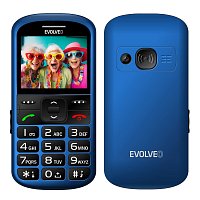 EVOLVEO EasyPhone XS, mobilní telefon pro seniory, modrý