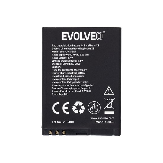 EVOLVEO orig. baterie 900 mAh pro EasyPhone ID/EG/XS (EP-400/550/570)