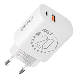 OBAL:ME Cestovní Nabíječka USB-A + USB-C 20W White