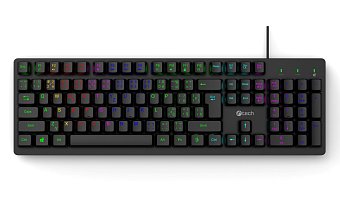 Herní klávesnice C-TECH Riven (GKB-16), RGB, USB