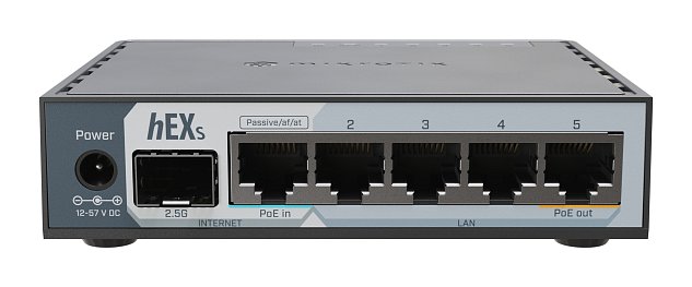 MikroTik E60iUGS, hEX S (2025 version) s RouterOS L4, desktop