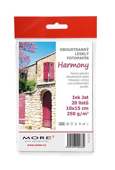 Armor fotopapír Harmony 240g, glossy 10x15, 20 ks