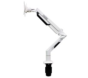 Držák na monitor DESQ s plynovou pružinou - bílý