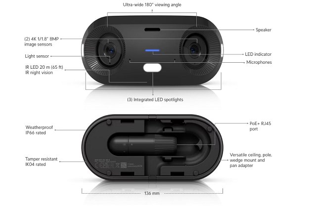 Ubiquiti UVC-G6-180-B, UniFi Protect G6 180, černá