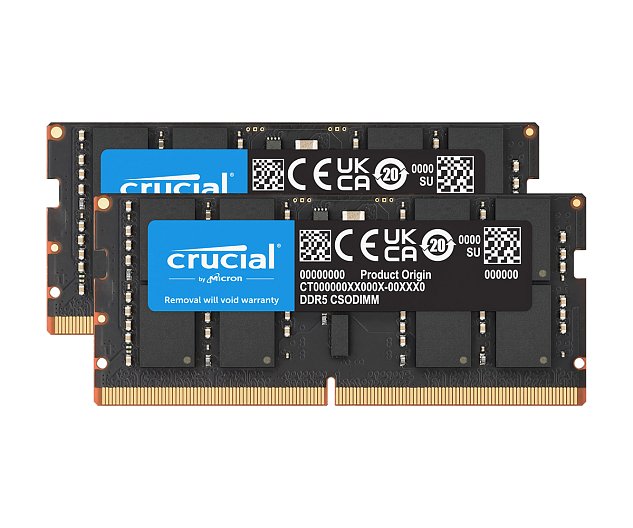 Crucial/CSODIMM DDR5/64/6400MHz/CL52/2x32GB