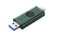 DataTraveler Duo G2/256GB/USB 3.2/USB-A + USB-C/Zelená