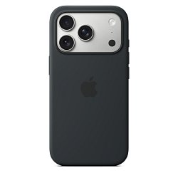 iPhone 17 Pro Silicone Case with MS – Black