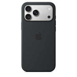 iPhone 17 Pro Max Silicone Case with MS – Black