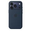 iPhone 17 Pro Silicone Case with MS – Midnight