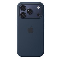 iPhone 17 Pro Silicone Case with MS – Midnight