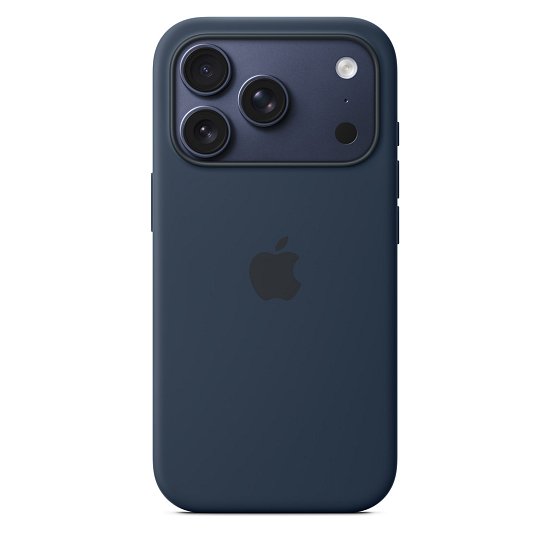iPhone 17 Pro Silicone Case with MS – Midnight