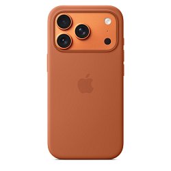 iPhone 17 Pro Silicone Case with MS – Terra Cotta