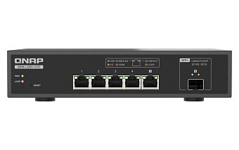 QNAP switch QSW-L3205-1C4T (4x 10GbE port, 1x 10G SFP+/NBASE-T Combo, Lite Managed)