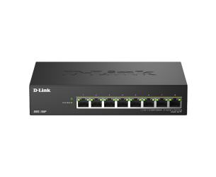D-Link DMS-108P/E, 8x 2.5G PoE, Unmanaged Switch, Metal