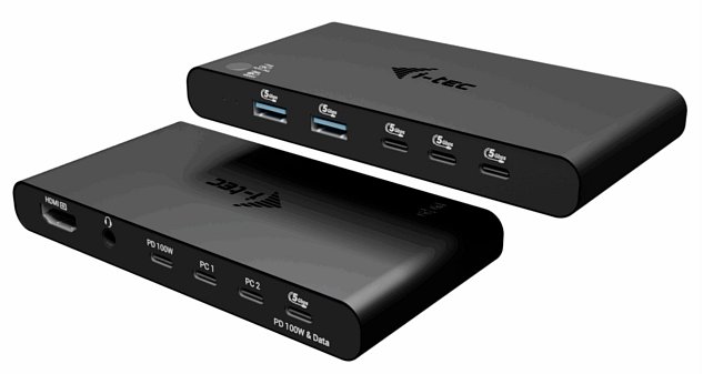 i-tec KVM Docking Station HDMI for 2 hosts, Power Delivery 2x 100W