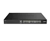 D-Link DXS-1250-28YP/E 28-Port 10G Multi-Gigabit PoE++ Smart Managed Switch with 4 x 25G SFP28 Ports