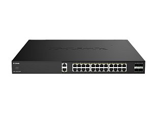 D-Link DXS-1250-28YP/E 28-Port 10G Multi-Gigabit PoE++ Smart Managed Switch with 4 x 25G SFP28 Ports