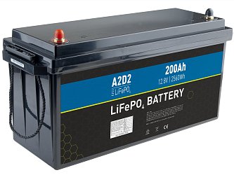 A2D2 baterie LiFePO4 12,8V 200Ah M8 (REPT cells)
