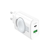 Síťová nabíječka FIXED Power Socket, 33W, bílá