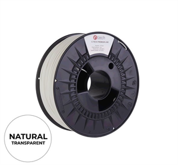 Filament C-TECH PREMIUM LINE, TPU 90A, flexibilní, natural, 1,75mm, 1kg