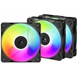 ARCTIC P12 Pro Reverse A-RGB (3pack) 120mm Case Fan with A-RGB - Reverse Impeller Design - FDB beari ARCTIC P12 Pro Reverse A-RGB (3pack) 120mm Case Fan with A-RGB - Reverse Impeller Design - FDB beari