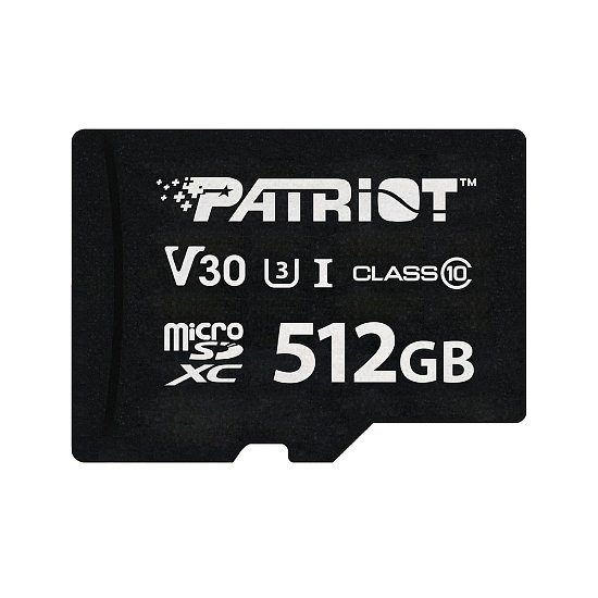 Patriot VX V30 U3/Micro SDXC/512GB/UHS-I U3 / Class 10