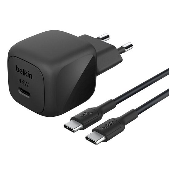 BELKIN 45W USB PD nabíjecí adaptér černý + 1m USB-C kabel
