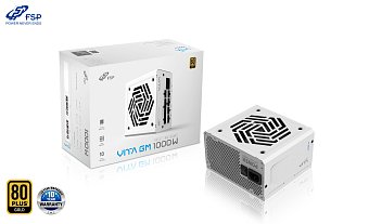 FSP VITA GM White/1000W/ATX 3.1/80PLUS Gold/Modular/Retail FSP VITA GM White/1000W/ATX 3.1/80PLUS Gold/Modular/Retail